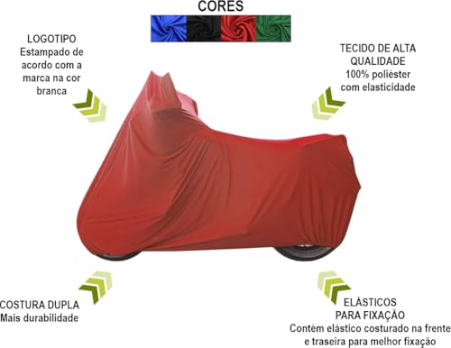 Capa Cobrir Moto Triumph Tiger 1050 De Tecido Lycra (Vermelho)