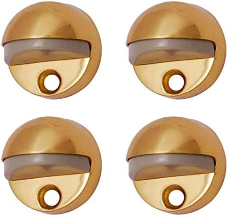 Adonai Hardware High Brass Door Stopper (Polish Lacquered) (Supplied as 4 Pieces per Pack)