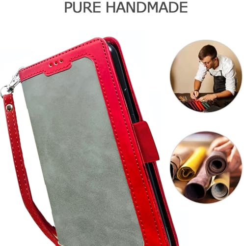 Image of Excelsior Flip Cover for Oneplus 15 | Premium PU Leather | 360 Degree Protection | Durable (Red)