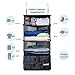 Grand Fusion Stow-N-Go Packing Organizer for Luggage, Portable Hanging Travel Shelves, Carry-On Closet, Hanging Packing Cubes, Collapsible Carry-On Organizer for Cruises & Hotels. Black - L