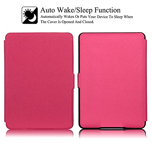 Artyond Case For Kindle Paperwhite,Slim Folio Protective Cover With Smart Auto Sleep/Wake Magnetic Case For Amazon Kindle Paperwhite 123 (Fits All 2012, 2013, 2015 And 2016 Versions), Rose #TOP1
