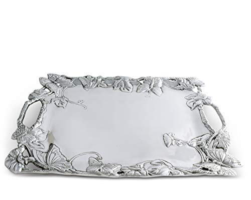 Arthur Court Designs Aluminum Butterfly Clutch Tray 18.5 Inch X 13.75 Inch #TOP2