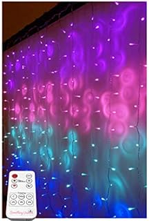 Something Unicorn Purple Ombre LED String Curtain Lights with Remote for Teen Room, Girls Room, Perfect for Mermaid Decoration.(Premium Version)