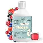 NUTRI Beauties Hydrolysed Marine Collagen Liquid Drink Supplement 10,000Mg + Hyaluronic Acid, Biotin, Vitamin C, D for Hair, Skin,Nails, Joints, 500ml