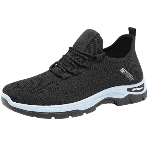 Mens Mesh Breathable Casual Sneaker Running Sport Sole Non Slip Sock Athletic Shoes Summer Lightweight Basic Shoes