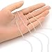 Adabele 5 Feet Authentic 925 Sterling Silver Unfinished 3.5mm (0.14 Inch) Round Link Cable Chain Bulk Hypoallergenic Nickel Free for DIY Craft Jewelry Making SSK-H1