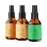 Kit 3 Óleos Vegetais Ojon, Óleo de Rícino e Alecrim, 100ml cada, Tratamento Capilar Nutritivo e Restaurador