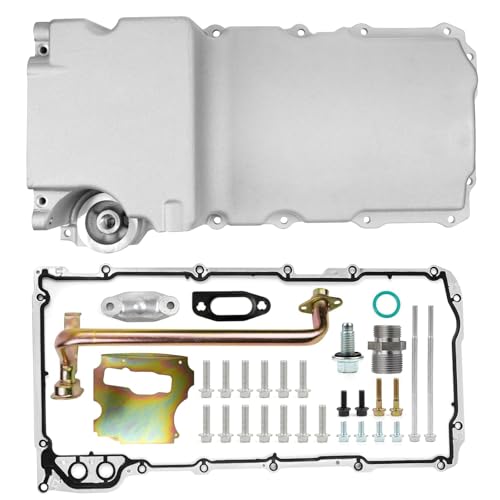 Swap Retrofit Aluminum Oil Pan Kit Compatible with GM Chevy GMC LS1 LS6 LS2 LS3 LS6 LSX 4.8 5.3L 5.7L 6.0L 6.2L Engines 1955-1987 Replaces 81074 302-1 LS
