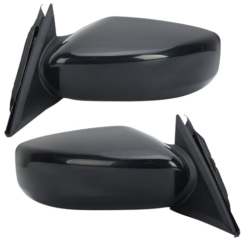 VANLOGY Driver & Passenger Black Side Mirror Compatible with Nissan Altima 2013-2018 Sedan Power Glass/Non-Folding/Non-Heated Door Mirrors Outside Mirror A Pair Replace # 963023TH0A, 963013TH0A
