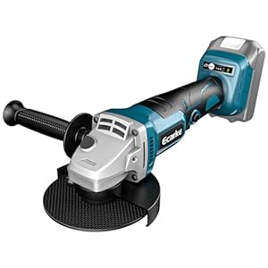 ecarke meuleuse d'angle sans fil pour batterie ma kita 18 v li ion et 125 mm de diamètre de disque, profondeur de coupe 33 mm, meuleuse d'angle sans balais avec rainure quick fix (sans lame de coupe,