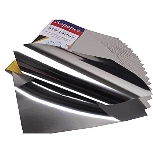 Papel Laminado, USA Folien, A4, Prata, 250 Gramas, Pacote com 10