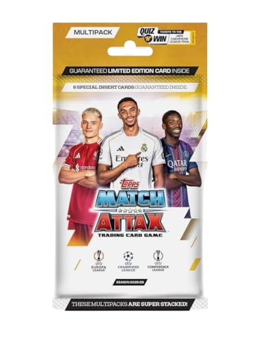 2025/26 Topps Match Attax Multipack - Look for a Guaranteed Limited Edition Card