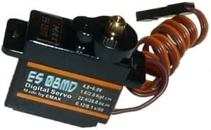 Drones Profesionales 2x Emax ES08MD RC Servo Métal Numérique Vitesse Micro Servo 12g 0,08s 2kg Guitarra Electrica Esp