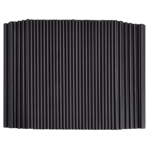 Tomnk 8.3" Disposable Plastic Drinking Straws, 300 Pack, Black