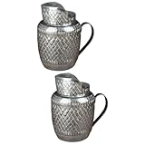 Aérateur de carafe à vin - pour servir des vinaigrettes et des contenus chauds réchauffés, comme le lait, le café, le sirop chaud, le beurre tiré et les sauces, le pot à lait.