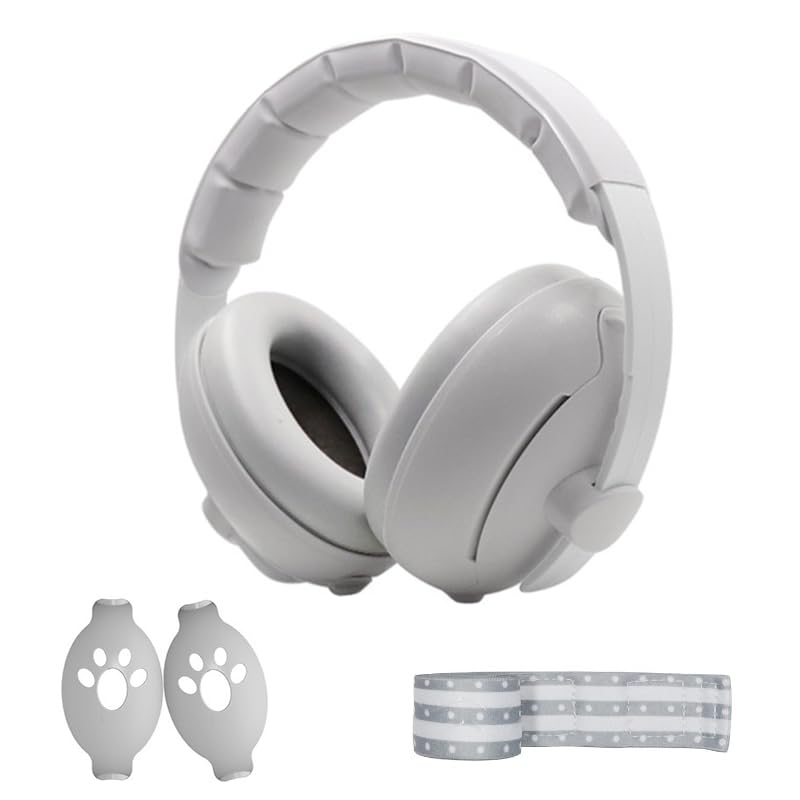 Orejeras Antiruido para Niños, Vantisan Orejeras Antiruido para Bebé, Protector Profesional Auditivo de Longitud Ajustable,...