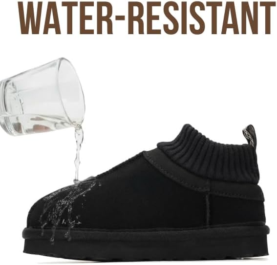 Project Cloud 100% Genuine Leather & Australian Shearling Slippers for Kids - Memory Foam Fuzzy & Non-Slip Fluffy Slippers Girls Footwear & Boys Footwear, Kids Unisex Shoes - Image 6