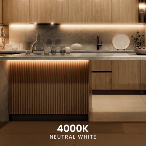 Image of MAGIK Ultima Slim Cabinet Light 2 Feet | Natural White (4000K) | 10 Watt | Aluminium case | Under Cabinet Light for Wardrobe, Kitchen Shelf | Pack of 1