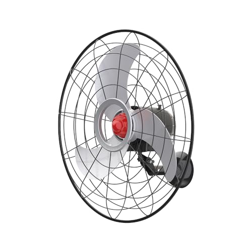 Ventisol Ventilador de Parede Oscilante, Power, Preto/Prata, 70cm, Bivolt
