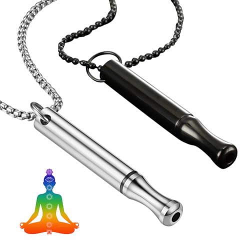 AIYONG 2 Stück RauchentwöHnung Halskette Rauchfrei Original, Atemhalskette zur Raucherentwöhnung, Stressabbau und Meditation, Rauchen AufhöRen Kettegeschenke für MäNner und Frauen