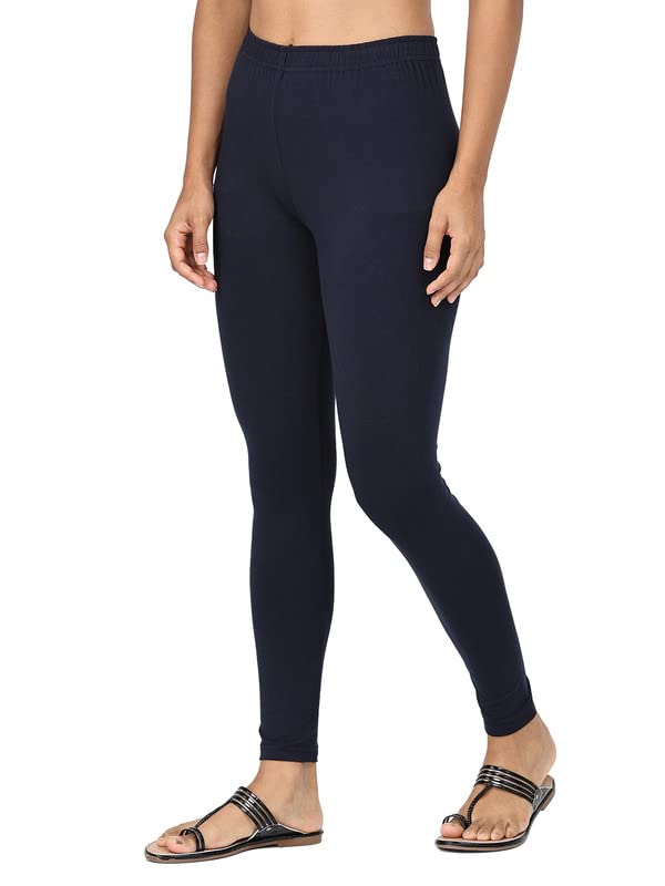 Image of Robinbosky Premium Stretchable Cotton Ankle Legging for Women | Suitable for Formal wear & Casual wear | High-End Elastic Makes The Leggings Squat Proof and Durable for Travel, Yoga, & Workout.