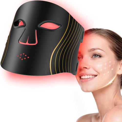 Red Light Therapy Mask for Face, Wireless LED Face Mask, 336 LEDs, 4 Modes