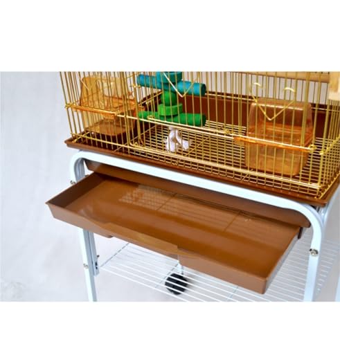 Papageienkäfig Garten Vogelkäfige Quadratische Vogelträger Hohe Kapazität Retro Vogelkäfig Tragbarer Vogelhausträger Großes Vogelhaus Wellensittich Käfig Vögel-4
