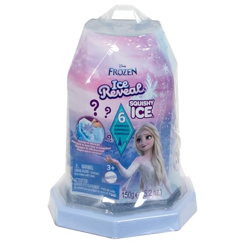 Mattel Disney la Reine des Neiges Ice Reveal Mini-poupées avec gel Squishy Ice et 6 surprises, dont un personnage du film et des éléments de jeu (les poupées peuvent varier) HRN77
