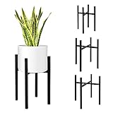 MONTAJE FÁCIL: diseñado con 4 pies ajustables y 1 barra con forma de cruz con 8 clavos, esta jardinera con pie expandible es fácil de instalar. Consulta la imagen en la izquierda.