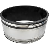 12' x 12' DEKS Flexible Couplings DX1056-1212SR (Coupling ID 12.82' x 12.82') For Clay, Plastic, Copper, Steel or Lead
