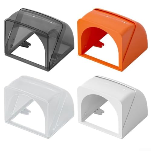 Boîte de prise de courant d'extérieur de type 86 avec couvercle de protection étanche pour une protection fiable de prise de cour et de jardin (noir)