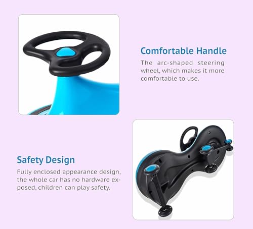 Image of JoyRide Magic /Swing Car Ride On for Kids Blue