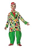  narrenkiste W3319-104 bunt Kinder Junge Clown Kostüm Gr.104
