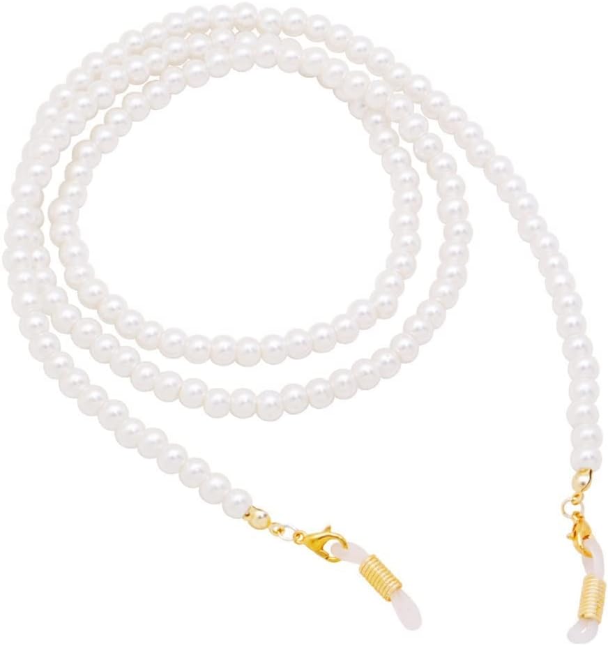 HOOENG Strap Eyeglass Chains for Women Beaded Face Mask Lanyard Vintage Stylish Eyewear Retainer Sunglass Straps