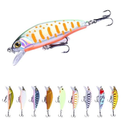 Leurres 3G Hickory anti-brocouille pour poissons méfiants de surface