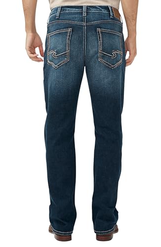 Image of Silver Jeans Co. Men's Zac Relaxed Fit Straight Leg Jean - Legacy