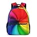 Produktbild Laptop Rucksack Schulrucksack Lila Haar Regenbogen, 14 Zoll Reise Daypack Wasserdicht für Arbeit Business Schule Männer Frauen