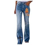 Bottoms Damen Midsummer Classic Snaps Drop Patterned Anniversary Printed Pant FF115, blau, Medium