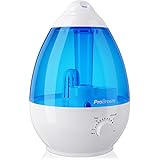 Pro Breeze Ultrasonic Cool Mist Humidifier, 1 Gallon (3.8L) - Works for up to 40 Hours, Whisper-Quiet, Automatic Shut-Off, and Night Light Function