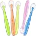 Baby Spoons BPA Free Soft Silicone Set for Feeding by Ashtonbee (5 Pack)