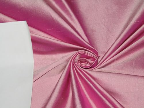 Soie Dupioni 100 % pure rose 137 cm de large pour haute couture DUP402ROLL