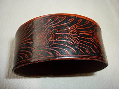 美品1800年前期 チャクリー王朝◆タイ タイルー族 漆器線彫り草花紋様 茶箱 Amazon.co.jp: 極1800年前期チャクリー王朝タイ北部タイルー族赤黒色