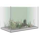 vidaXL Aquarium avec Stockage Transparent 60 x 35 x 40 cm Verre, Un Design rectangulaire Moderne et résistant pour la Maison ou Le Bureau, offrant Style et durabilité dans des espaces Pratiques.