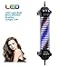 Produktbild JI TA Barbierstab Leuchtkugel Friseur Salon Licht Schild 70 Cm Traditional Rot Weiß Blau Beleuchtende Rotierende Streifen Mit Led-zeichen Licht Mauer Lampe A/A