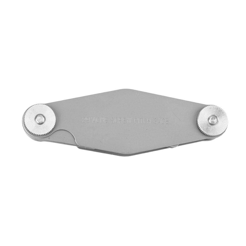 Jauge de Pas de Filetage en T, modèle de réglage de jauge de Filetage trapézoïdal en Forme de T, jauge de Filetage valant Un Outil de Mesure de Coupe(#1)