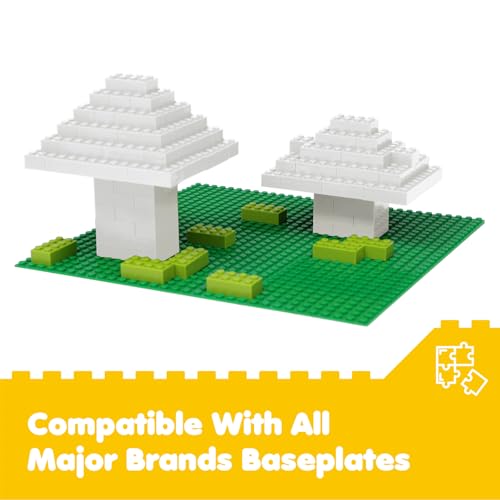 Lekebaby Classic Building Bricks, 100 Piece 2x4 Building Blocks STEM Creative Building Toys Compatible with All Major Brands, Educational Toy for Boys Girls 6 Years Old and Up(2x4 White)