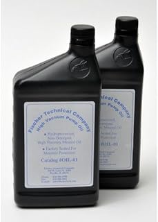 Fischer Technical Company Oil-PK, High Vacuum Pump Oil, 2 Quarts, 4 Packs of 2 pcs
