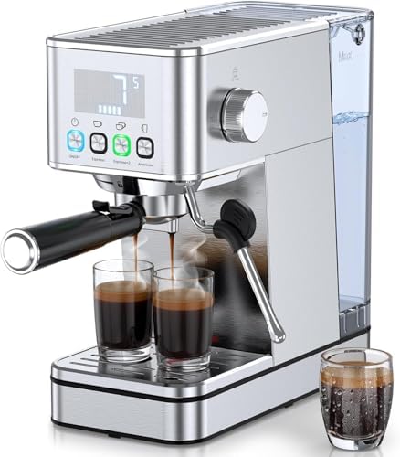 20BAR Espresso Machine with PID Temp Control and Steam Wand