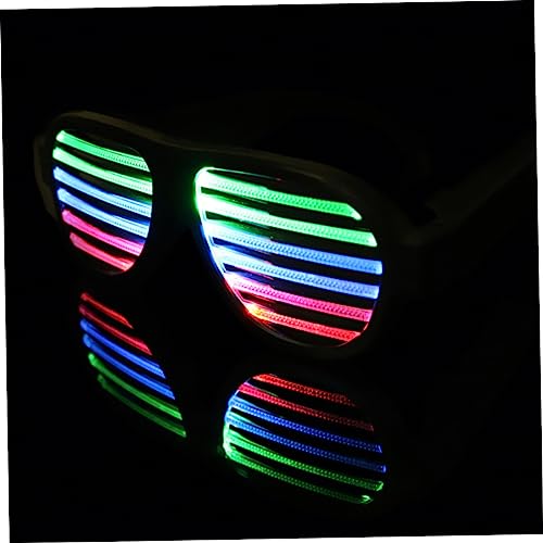 Toyvian Brinquedos Brilhantes Brinquedo Flash Óculos Brilhantes Óculos De Persiana Óculos De Brinque