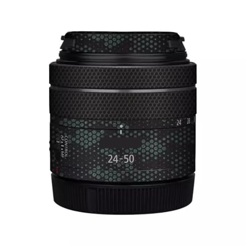RF 24-50 4.5-6.3 レンズキャップスキン 傷防止 カメラステッカー に適合する Canon RF 24-50mm F4.5-6.3 保護ラップフィルムプロテクターデカール(マンバグリーン)